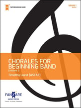 Chorales for Beginning Band Concert Band sheet music cover